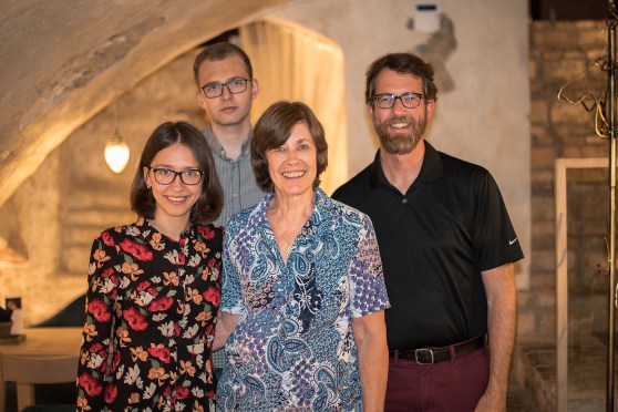 Eglė smiles American, while Andrius goes Lithuanian style